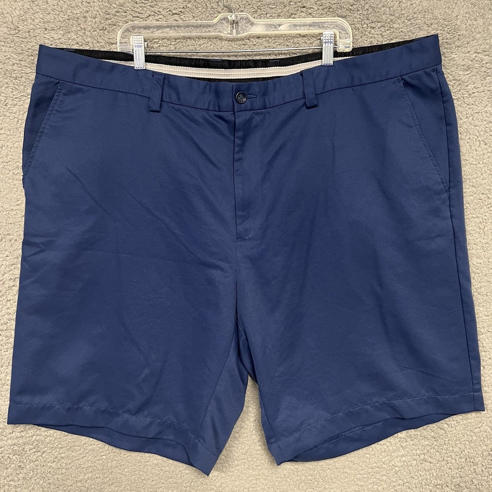 Greg Norman For Tasso Elba Shorts Men's Size 46B 46 Big Blue Golf Grip Waist